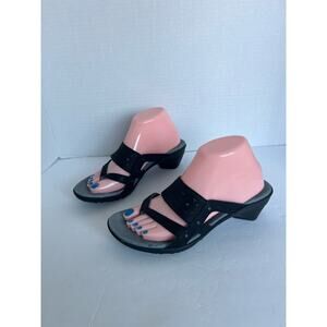 Merrell Veranda Eve Comfort Air Cushion Thong Black Gray Slip On Sandals Sz 9
